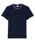 T-shirt Bianca in Piqué Elasticizzato-T-shirt-LACOSTE-Vittorio Citro Boutique