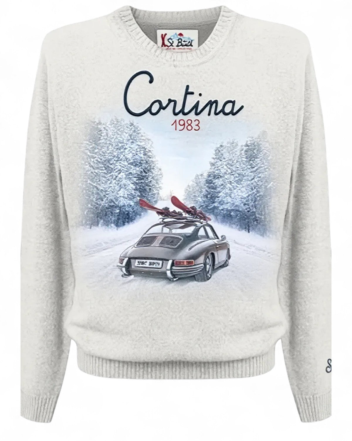 Maglione girocollo Heron in Lana Cortina-Mc2 Saint Barth-Maglieria-Vittorio Citro Boutique
