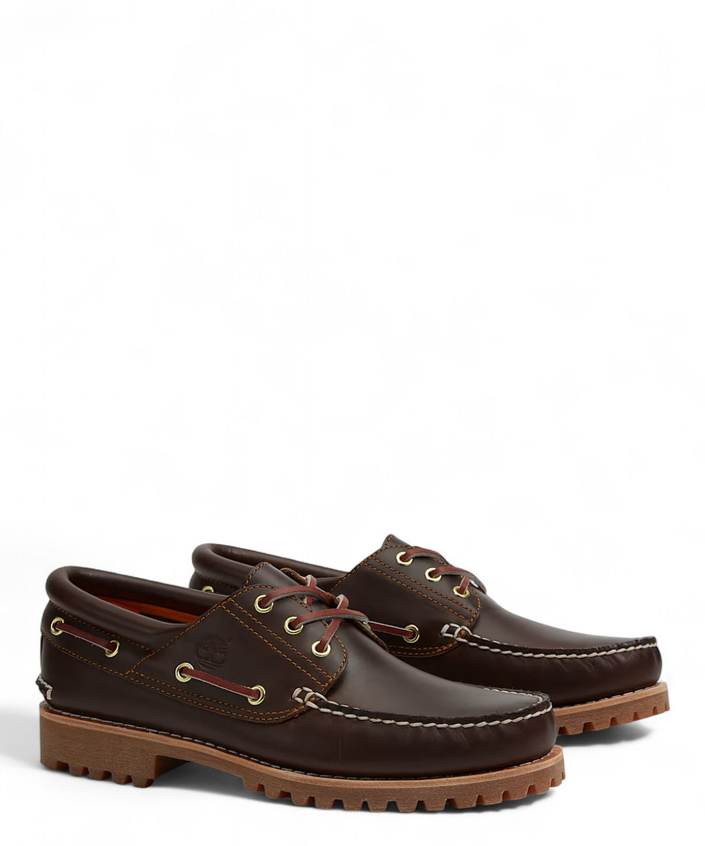 Timberland® Chaussures bateau authentiques 3 œillets cousues main en cuir