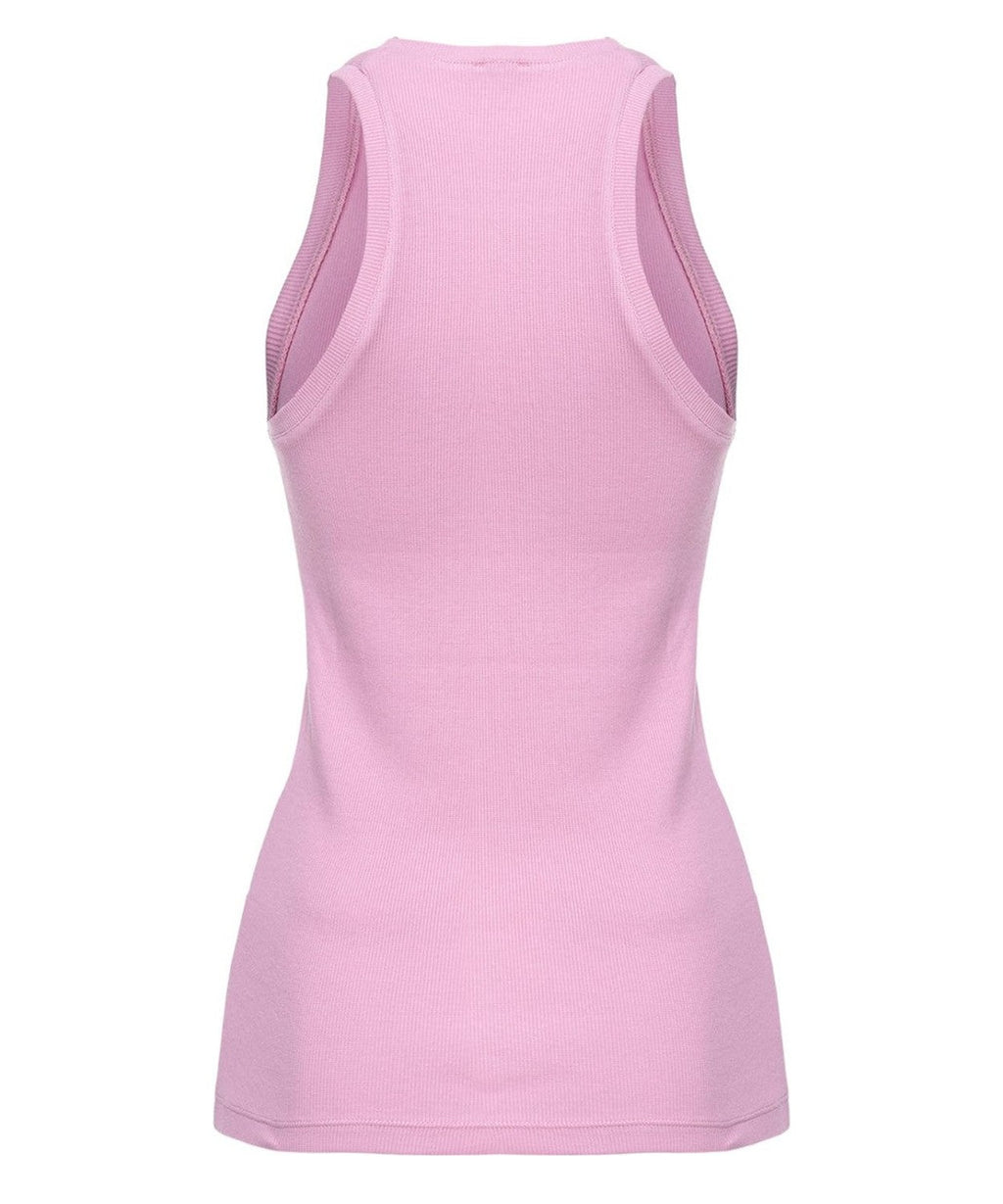 Canottiera a costine Distinto-Pinko-Top-Vittorio Citro Boutique