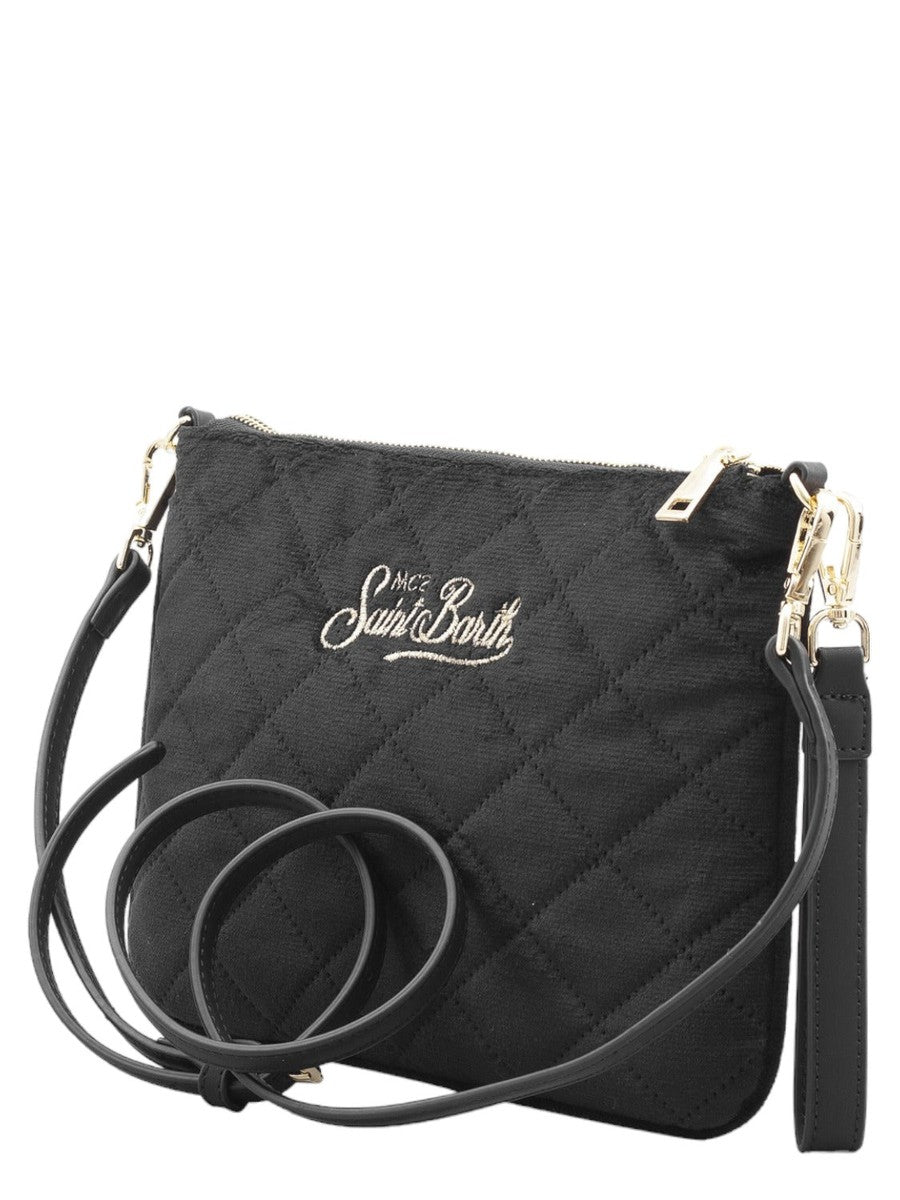 Pochette Parisienne sherpa in velluto trapuntato-Pochette-Mc2 Saint Barth-Vittorio Citro Boutique