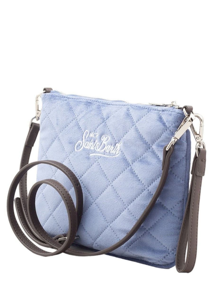 Pochette Parisienne sherpa in velluto trapuntato-Pochette-Mc2 Saint Barth-Vittorio Citro Boutique