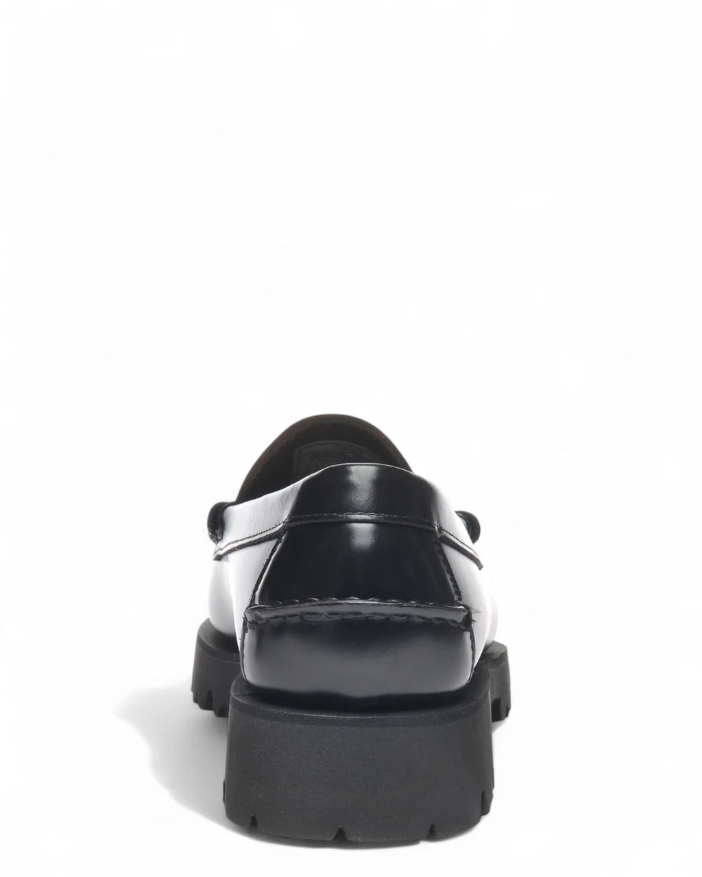 Mocassini Dan Lug in Pelle Nera con Suola Carro Armato-SEBAGO-Mocassini-Vittorio Citro Boutique