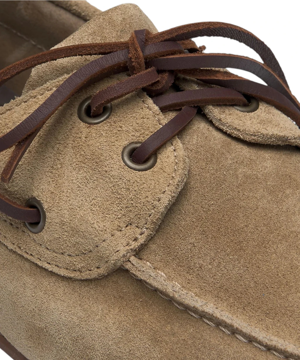 Sebago Owen Chaussures bateau homme en daim beige Taffy
