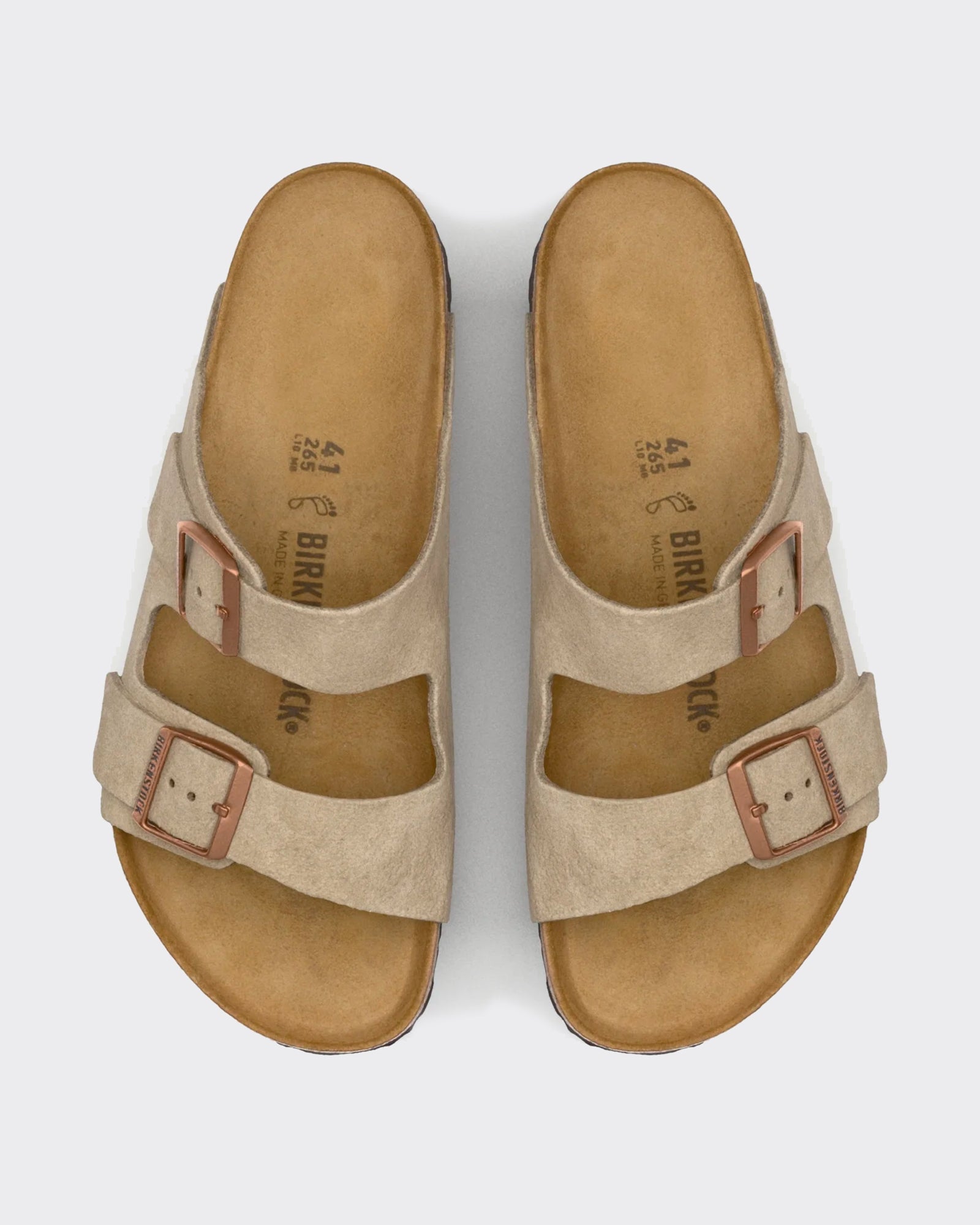 Sandali Birkenstock Arizona Suede Taupe