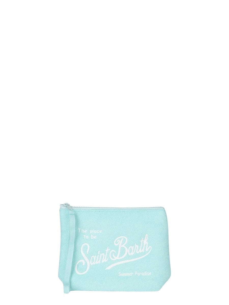 Pochette Aline in spugna verde acqua-Mc2 Saint Barth-Pochette-Vittorio Citro Boutique