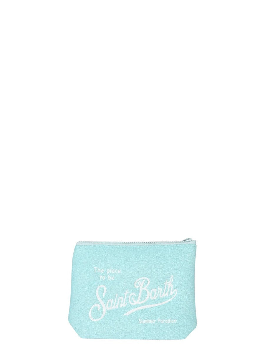 Pochette Aline in spugna verde acqua-Mc2 Saint Barth-Pochette-Vittorio Citro Boutique