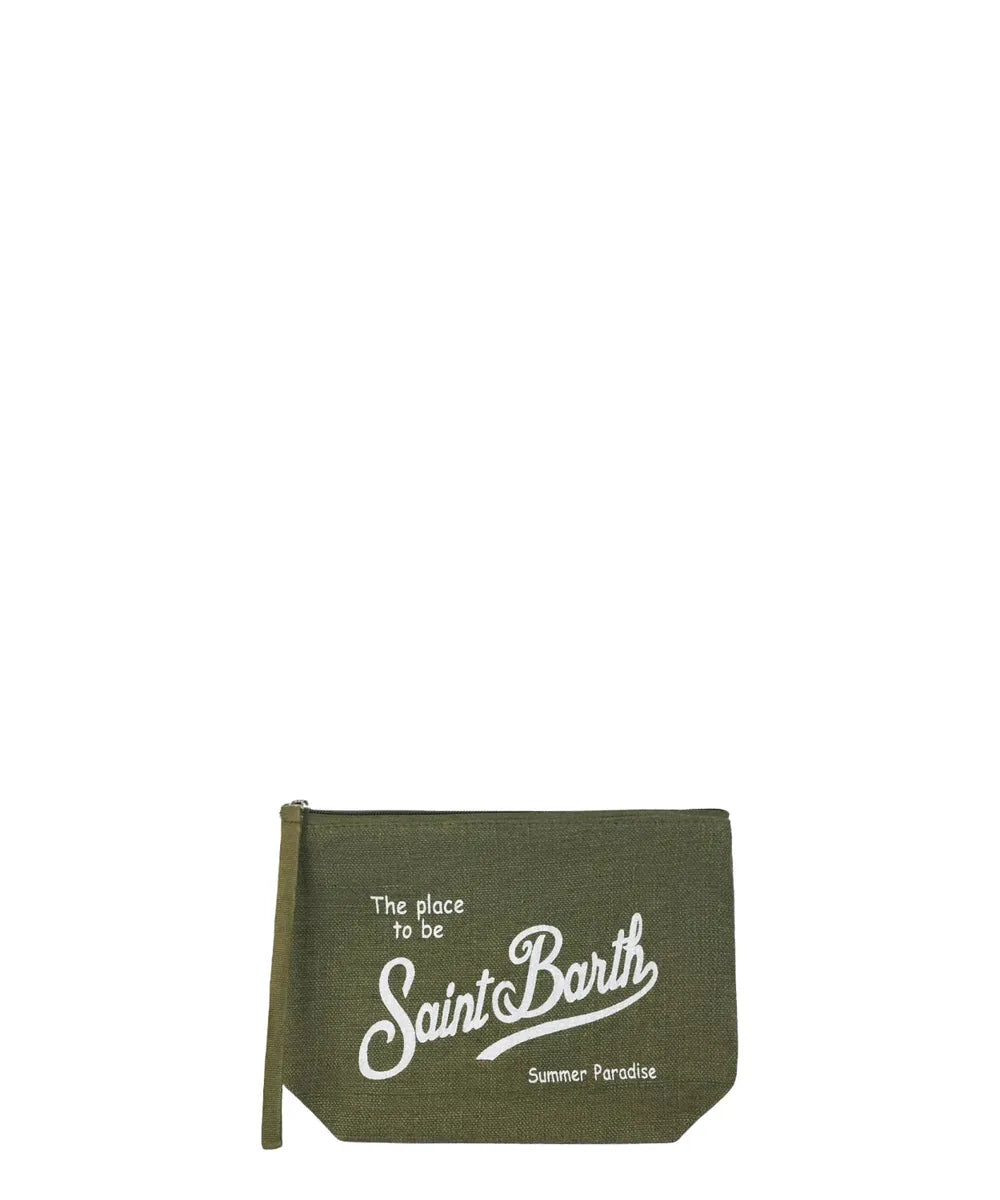 Pochette in lino Aline-Pochette-Mc2 Saint Barth-Vittorio Citro Boutique