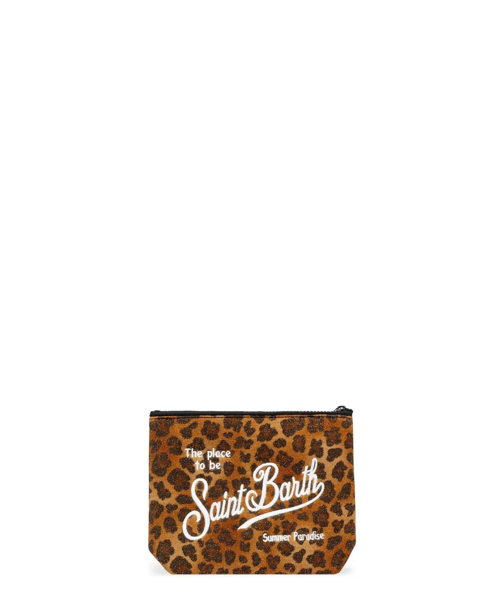 Pochette Aline in Lurex con Stampa Animalier-Mc2 Saint Barth-Pochette-Vittorio Citro Boutique