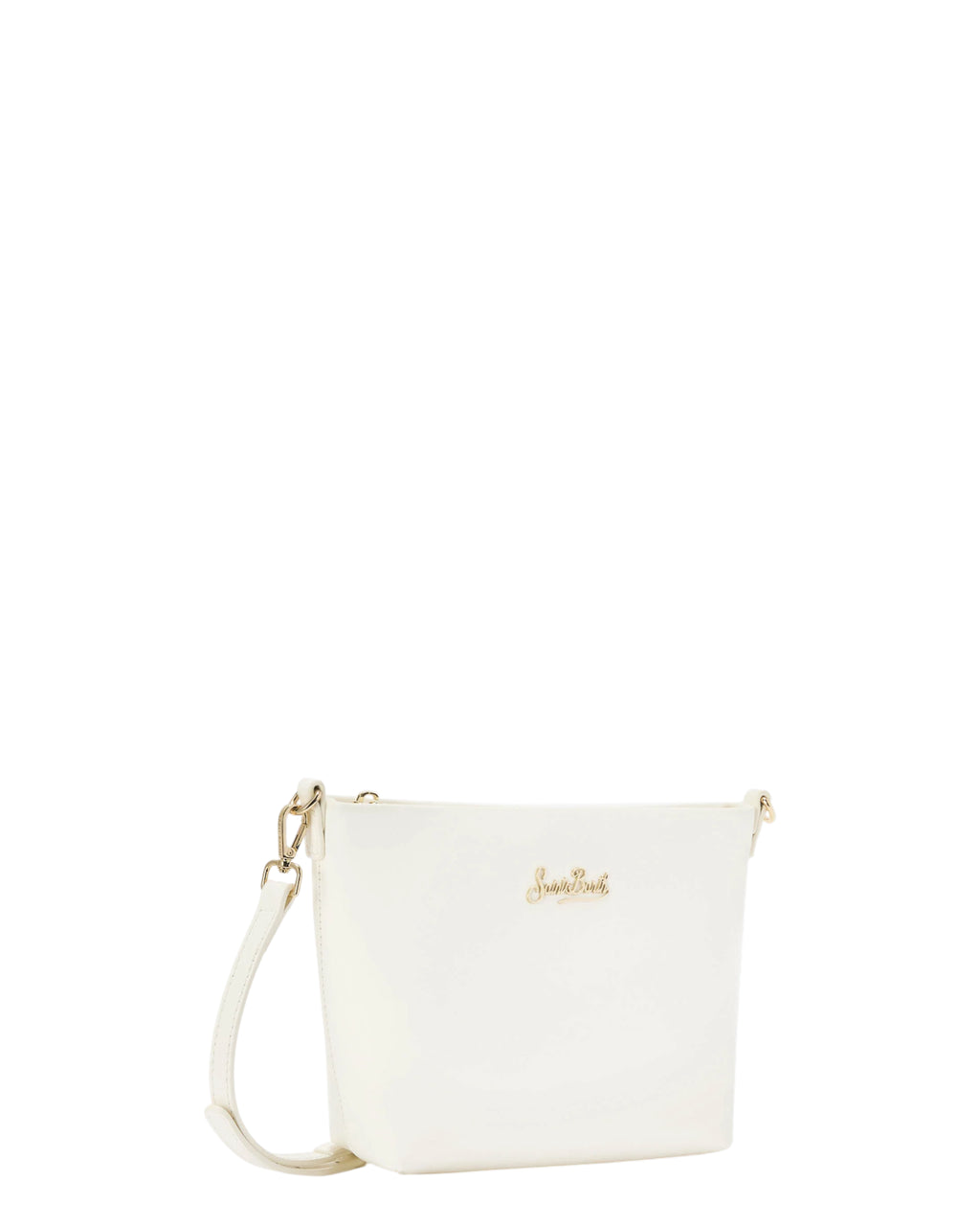 Sac à épaule MC2 Saint Barth Aline en cuir blanc