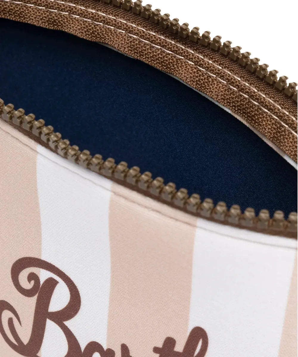 Pochette Aline Saint Barth Righe Beige e Bianche-Pochette-Mc2 Saint Barth-Vittorio Citro Boutique