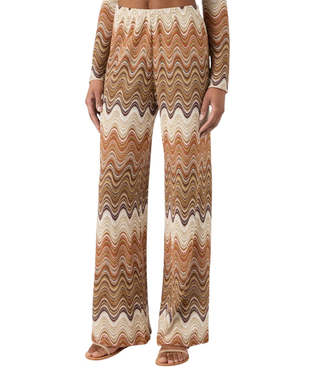 Pantalon long Amalia en maille raschel