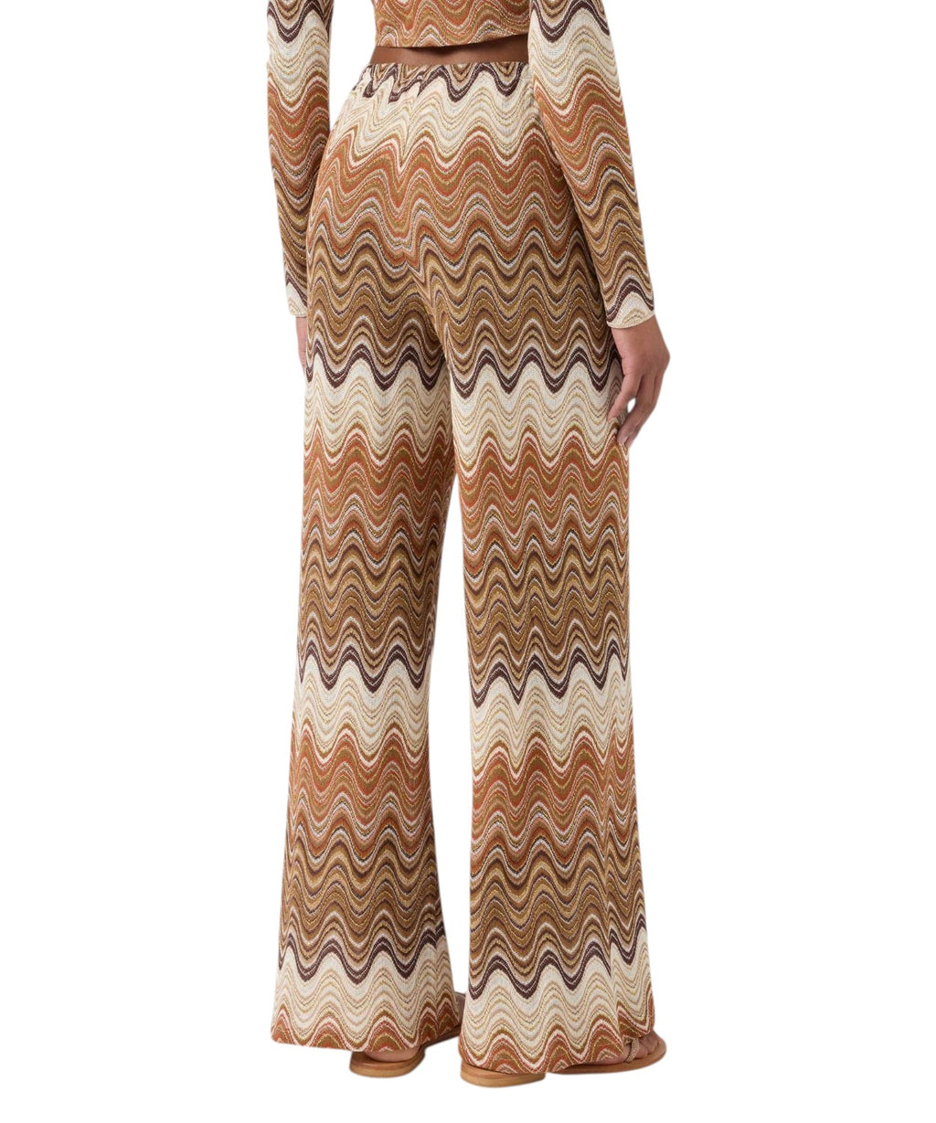 Pantalon long Amalia en maille raschel