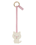 Charm de sac Gatto en cuir blanc pour sacs et accessoires