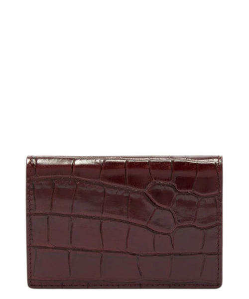 Porte-cartes MC2 Saint Barth en cuir imprimé crocodile