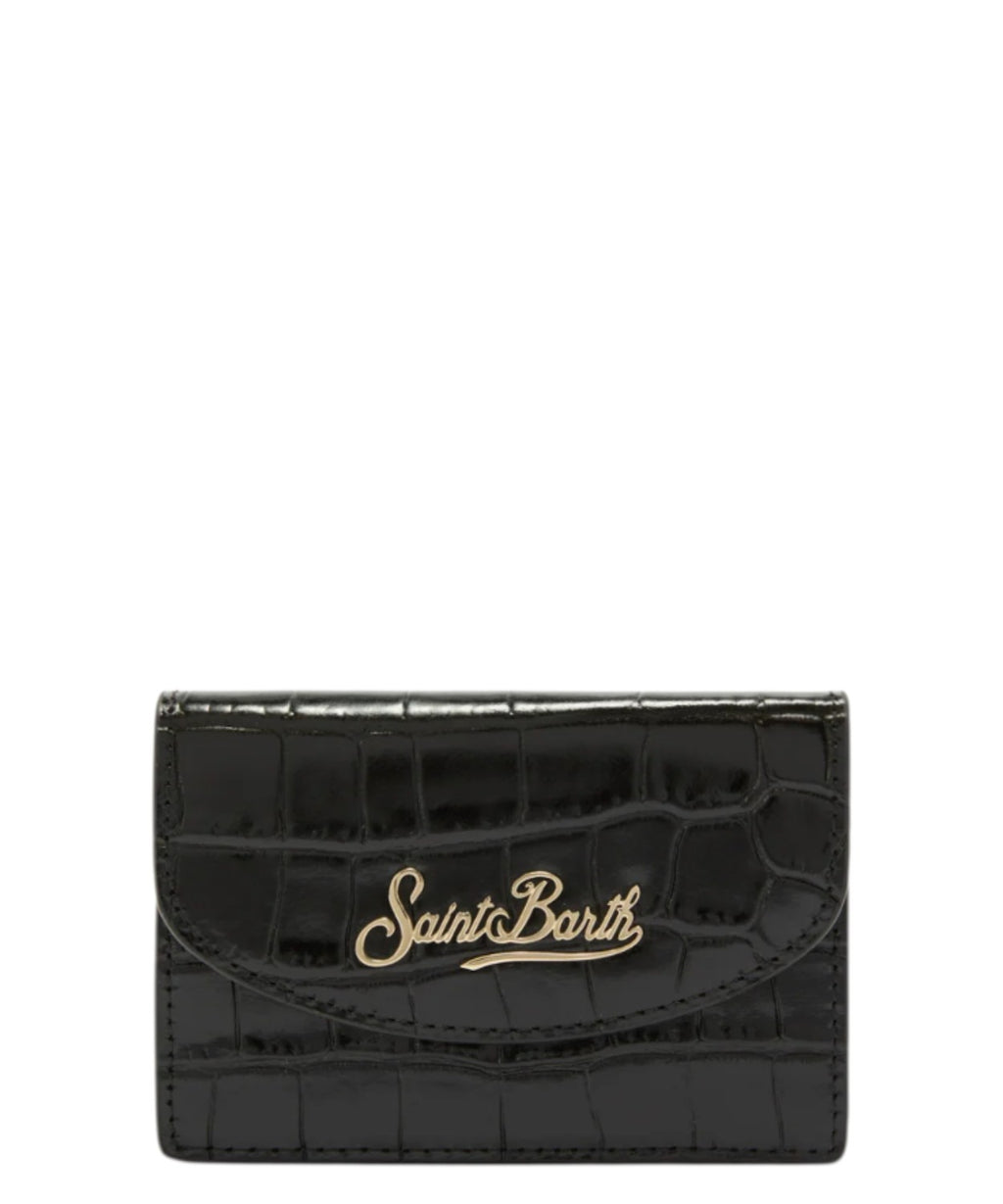 Porte-cartes MC2 Saint Barth en cuir effet croco