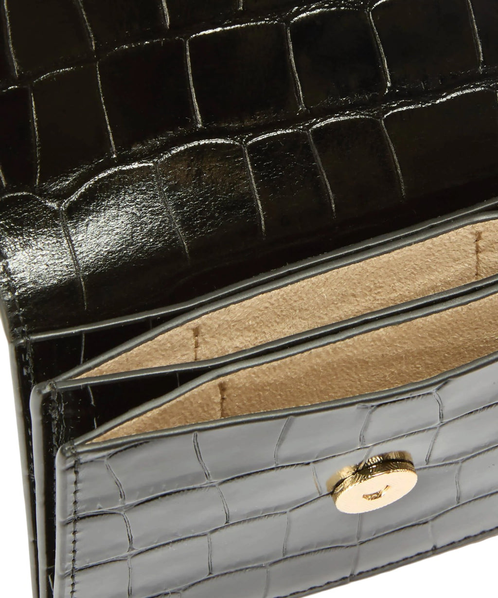 Porte-cartes MC2 Saint Barth en cuir effet croco