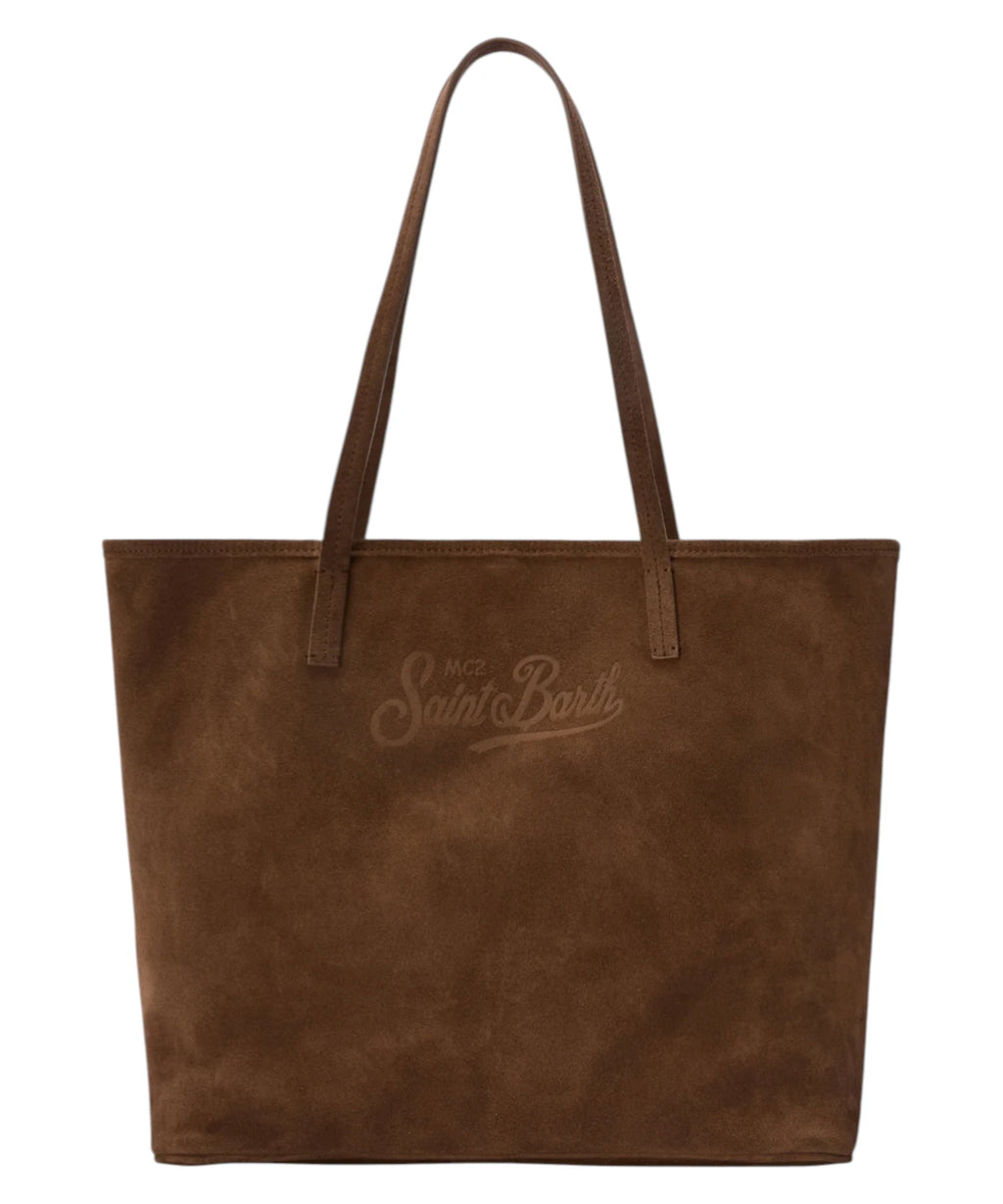 MC2 Saint Barth Sac City Regular en daim avec pochette amovible