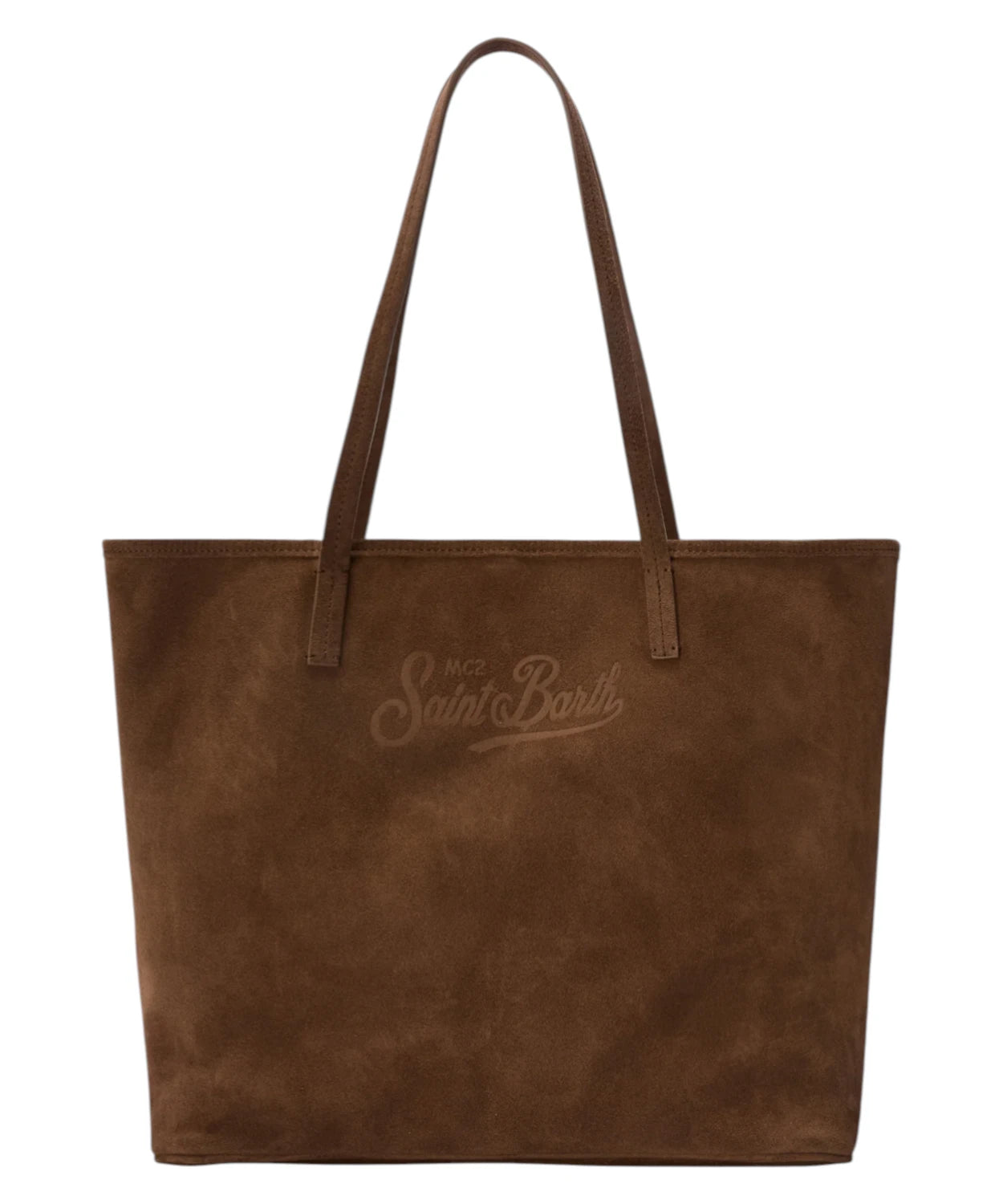 MC2 Saint Barth Borsa City Regular in Suede con Pouch Removibile