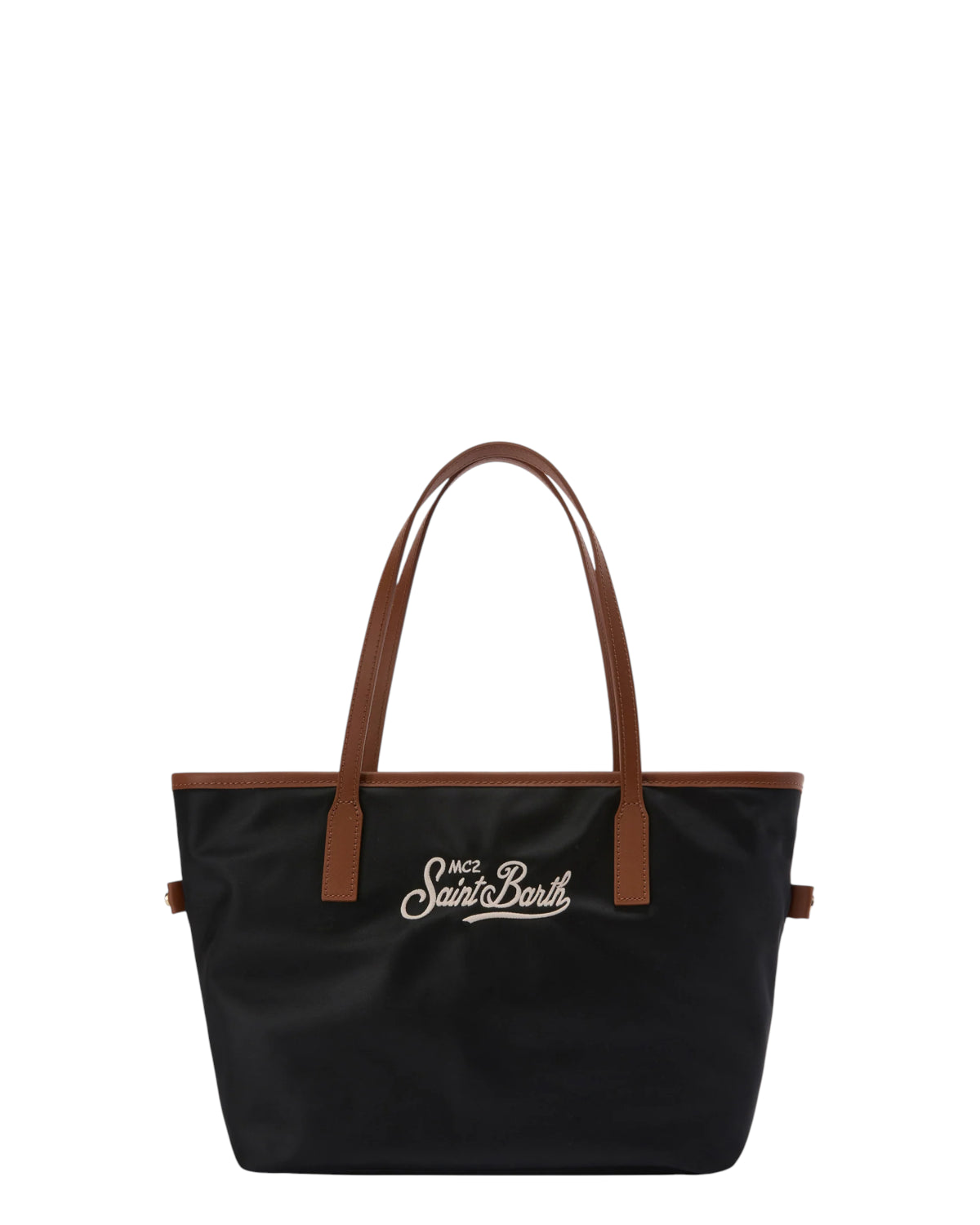 Borsa City Medium Nylon Nero MC2 Saint Barth