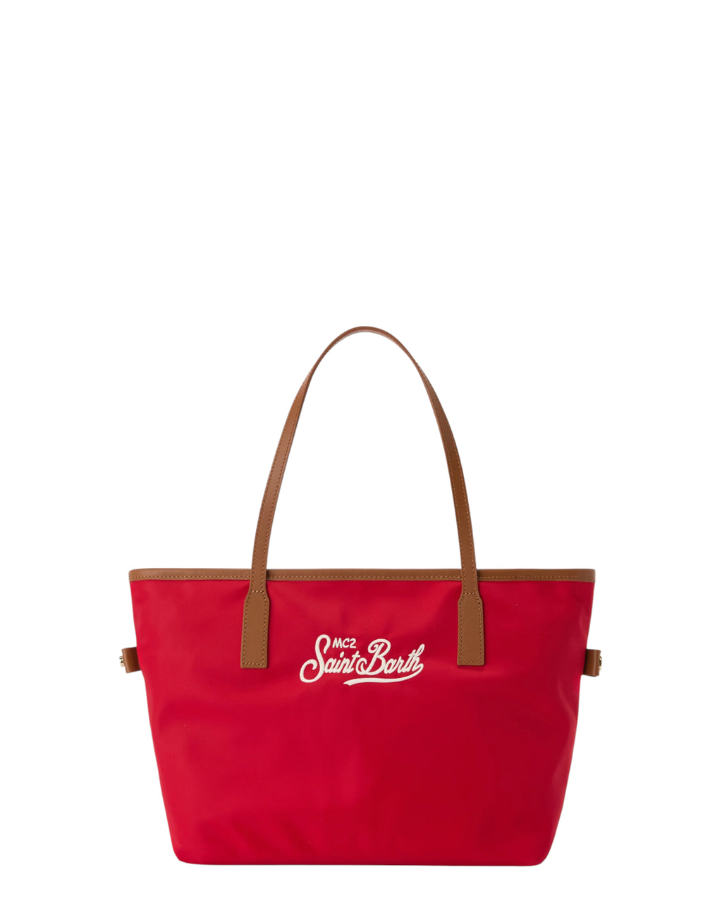 Sac City Medium en nylon rouge MC2 Saint Barth