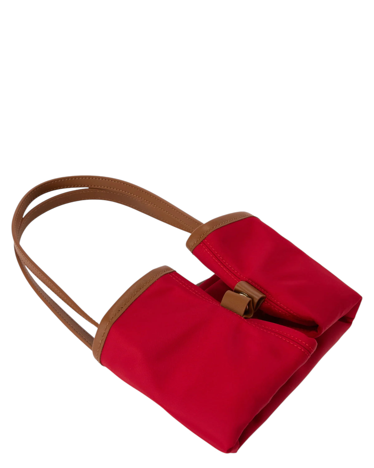 Sac City Medium en nylon rouge MC2 Saint Barth