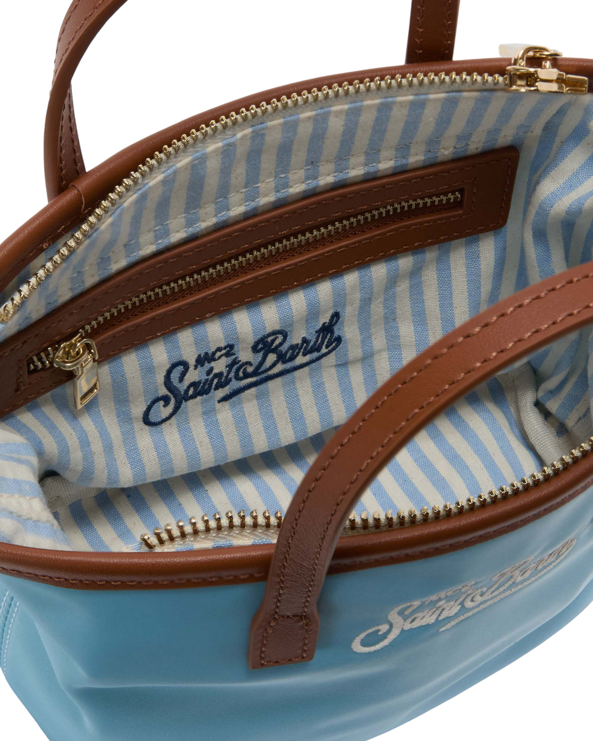 Borsa City Mini MC2 Saint Barth Azzurra in Nylon