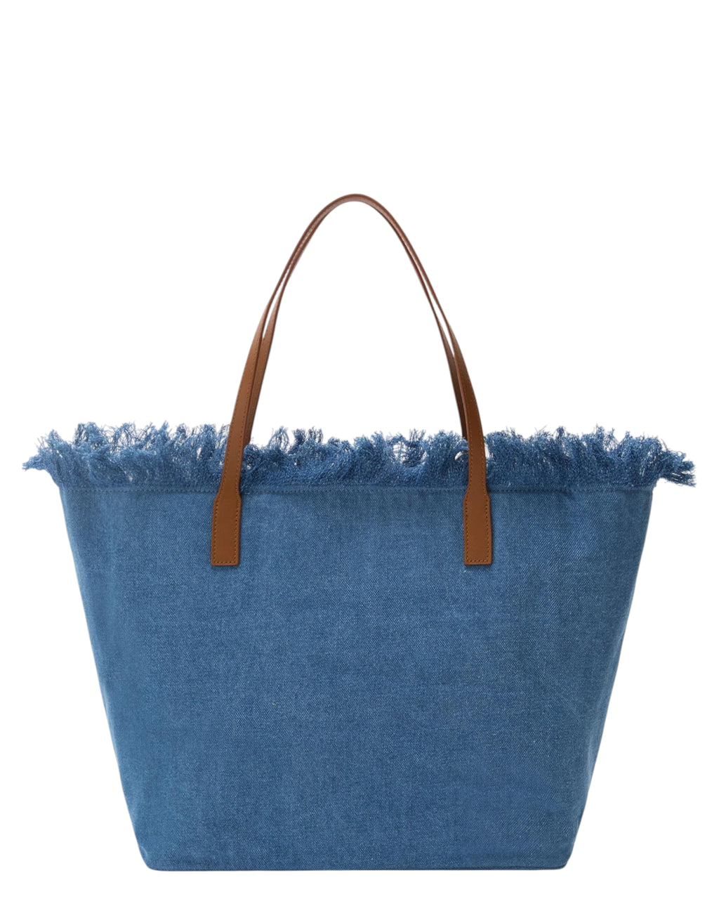 Sac Denim Bleu Femme avec Franges et Zip | City Regular