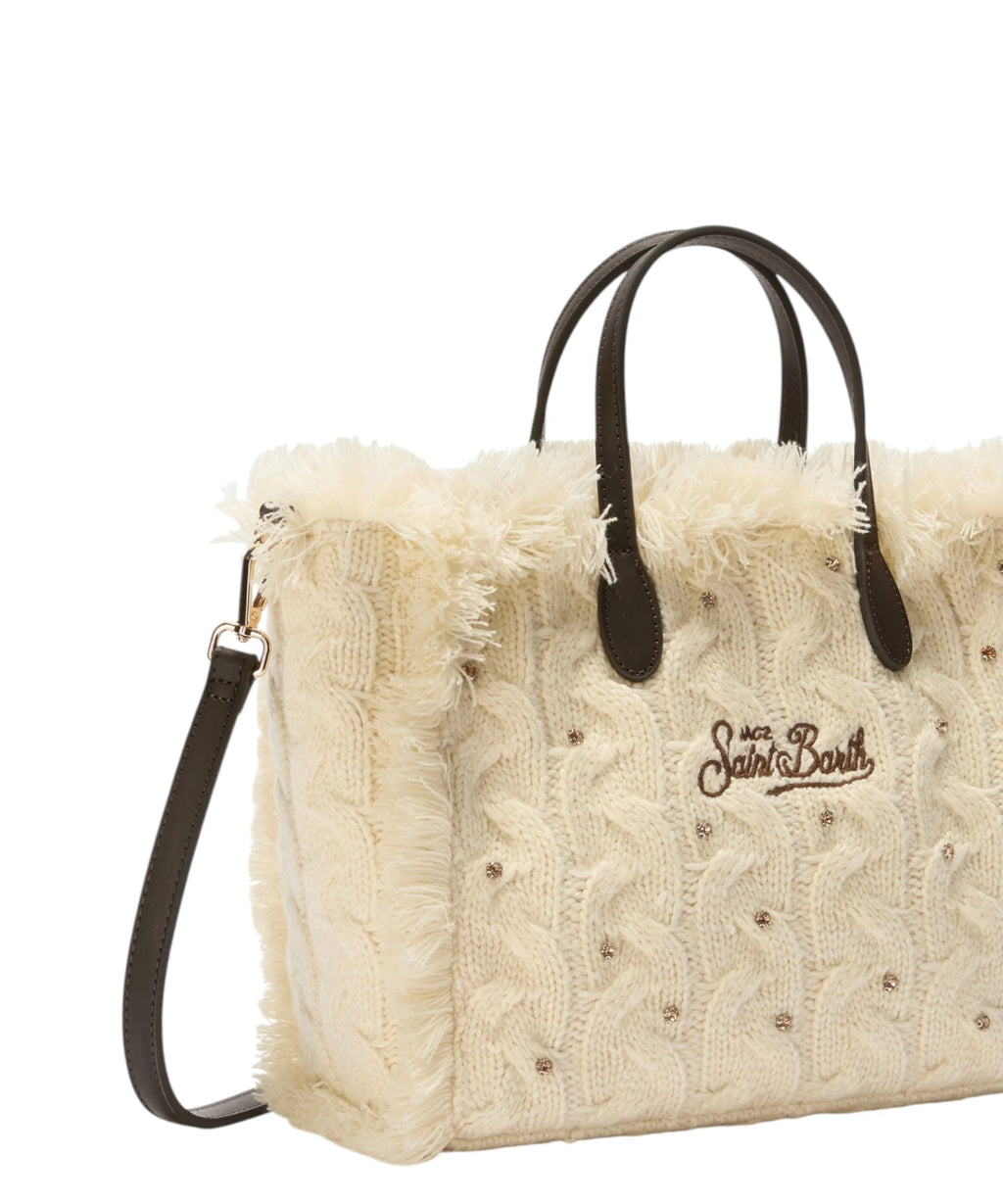 Borsa Colette Wool Braid con Strass e Tracolla