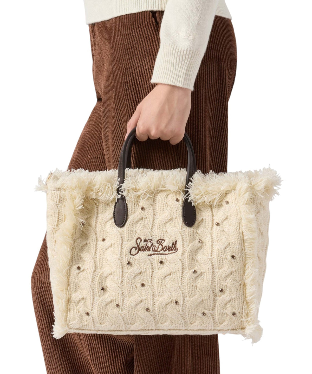 Borsa Colette Wool Braid con Strass e Tracolla