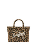 Colette Felt – Borsa a mano in misto lana leopardata con tracolla removibile-Mc2 Saint Barth-Borse a mano-Vittorio Citro Boutique