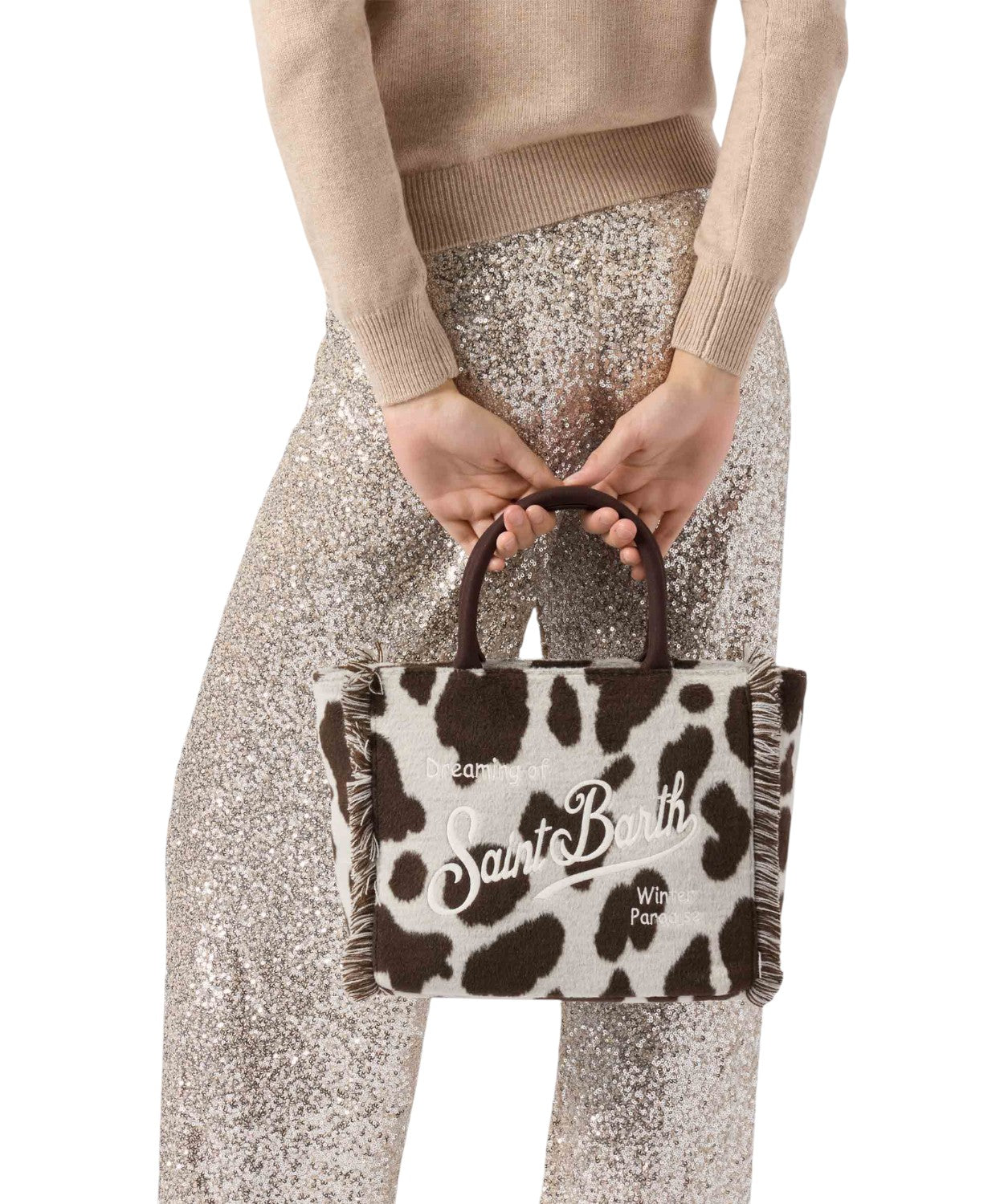 Colette Felt muccata – borsa a mano in misto lana con tracolla-Mc2 Saint Barth-Borse a mano-Vittorio Citro Boutique