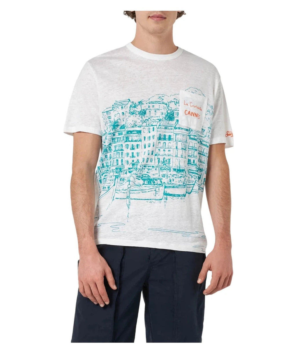 T-Shirt Uomo Ecstasea in Lino-Mc2 Saint Barth-Maglieria-Vittorio Citro Boutique