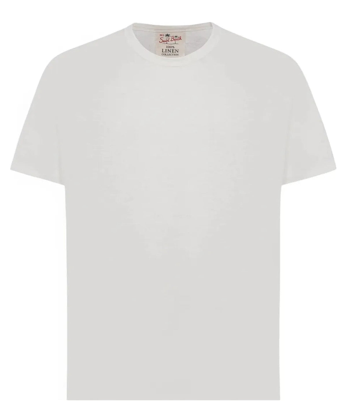 T-shirt Ecstasea in Jersey di Lino Bianca con Tasca-Mc2 Saint Barth-T-shirt-Vittorio Citro Boutique