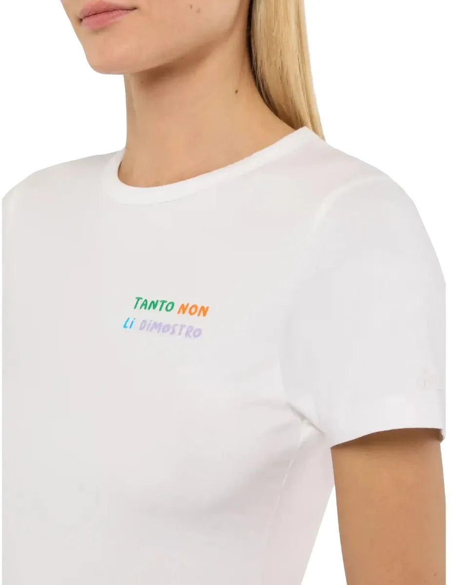 T-shirt Donna Saint Barth “Tanto Non Li Dimostro”-T-shirt-Mc2 Saint Barth-Vittorio Citro Boutique