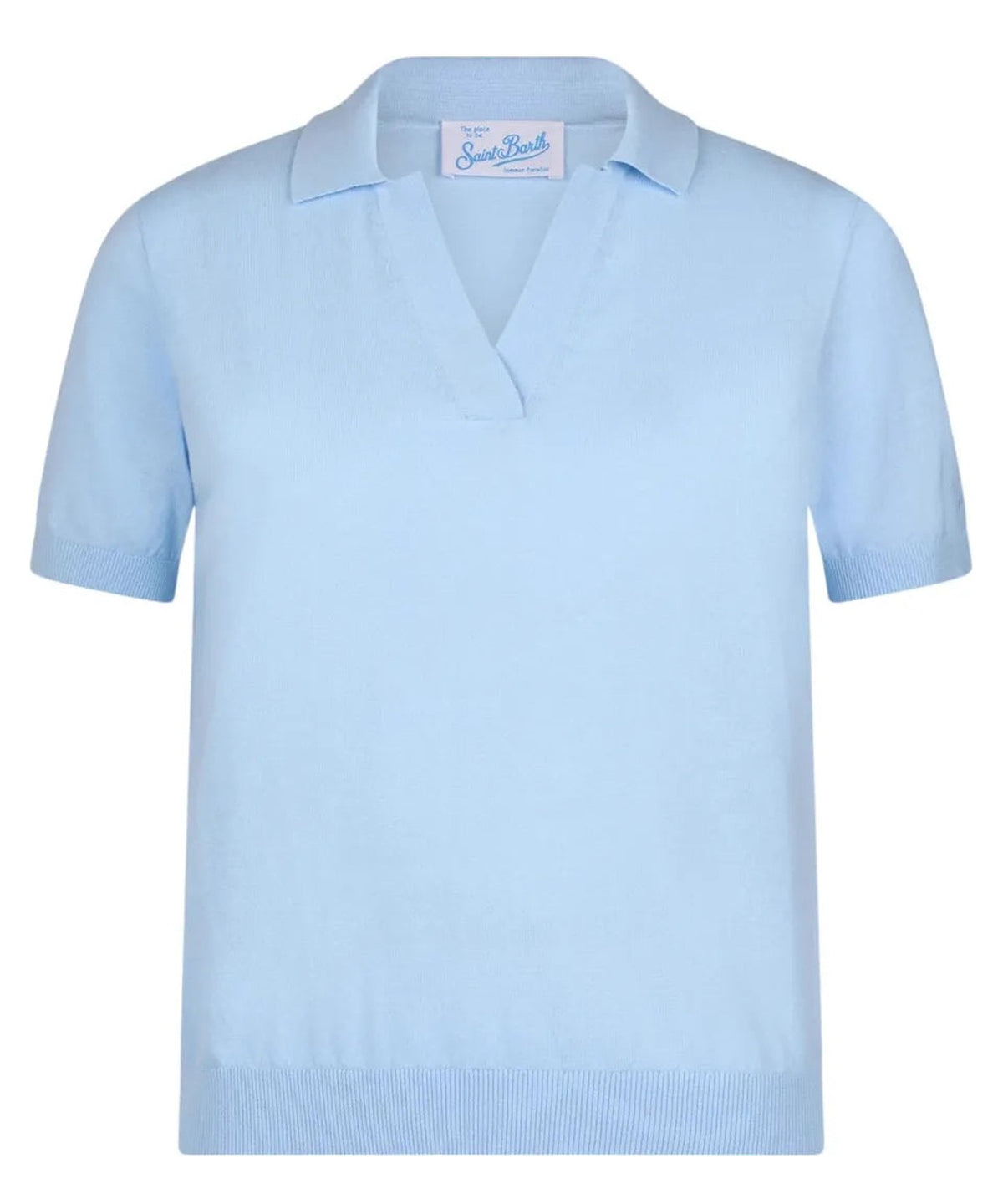 Polo Evonne in Cotone Crema Lavorata a Maglia-Polo-Mc2 Saint Barth-Vittorio Citro Boutique