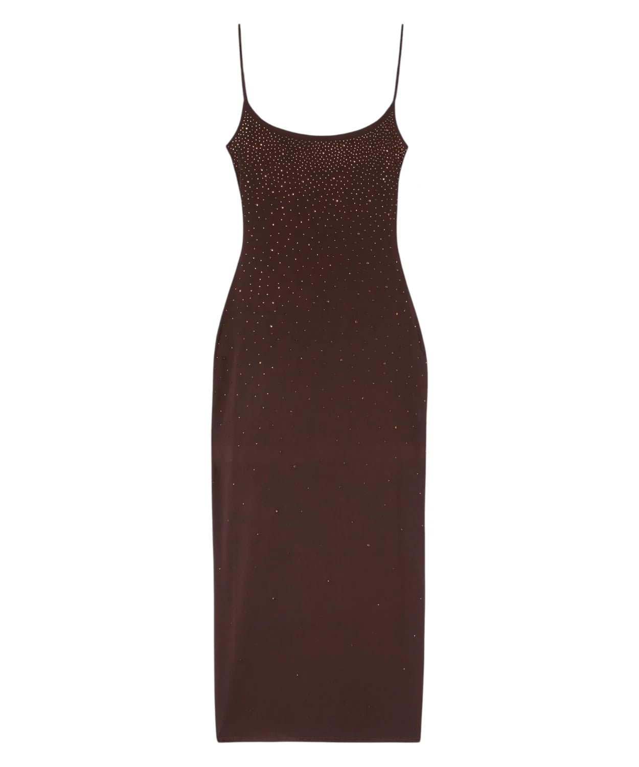 Abito lungo Evy con strass effetto degradé