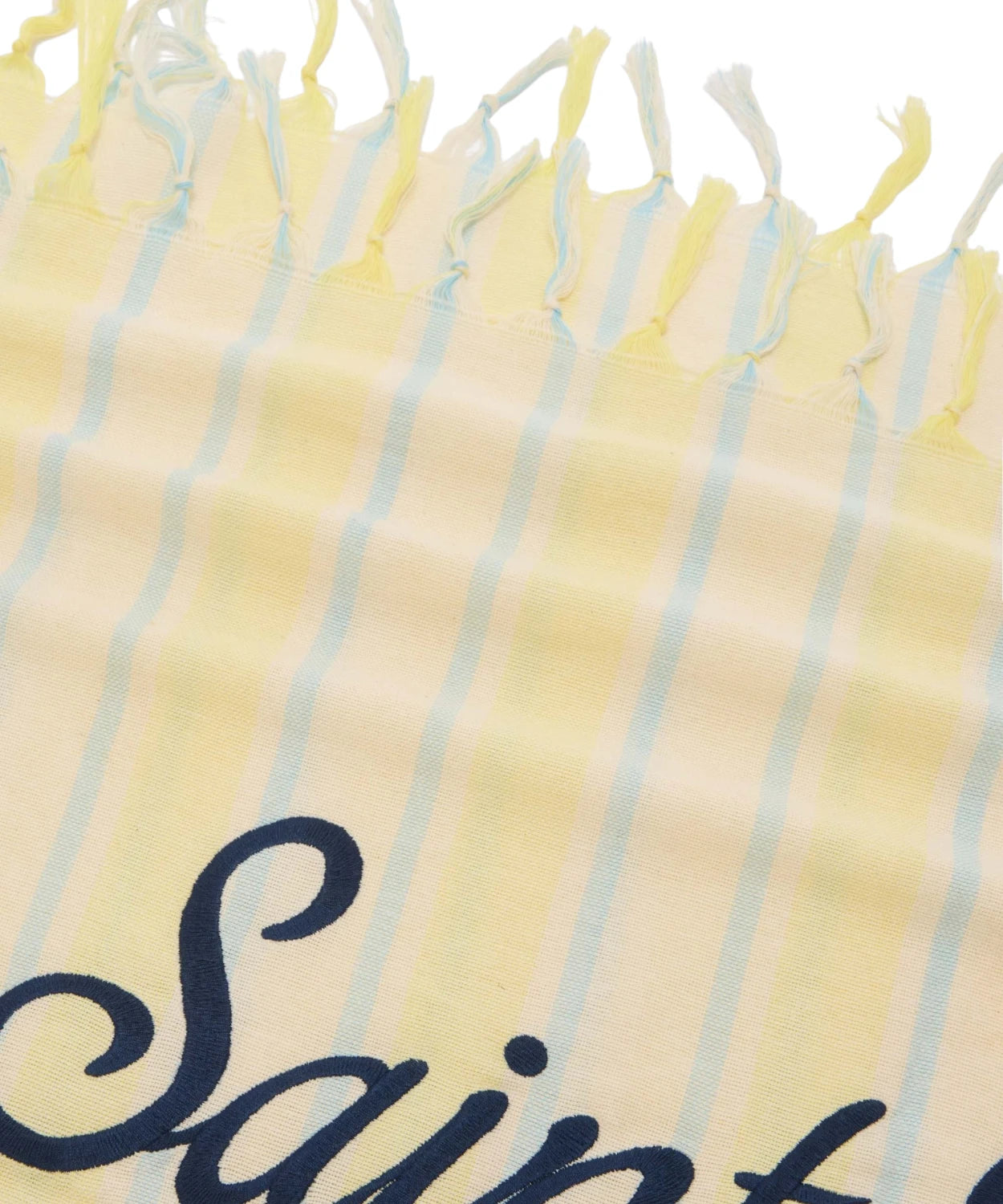 Serviette de plage MC2 Saint Barth avec franges et logo