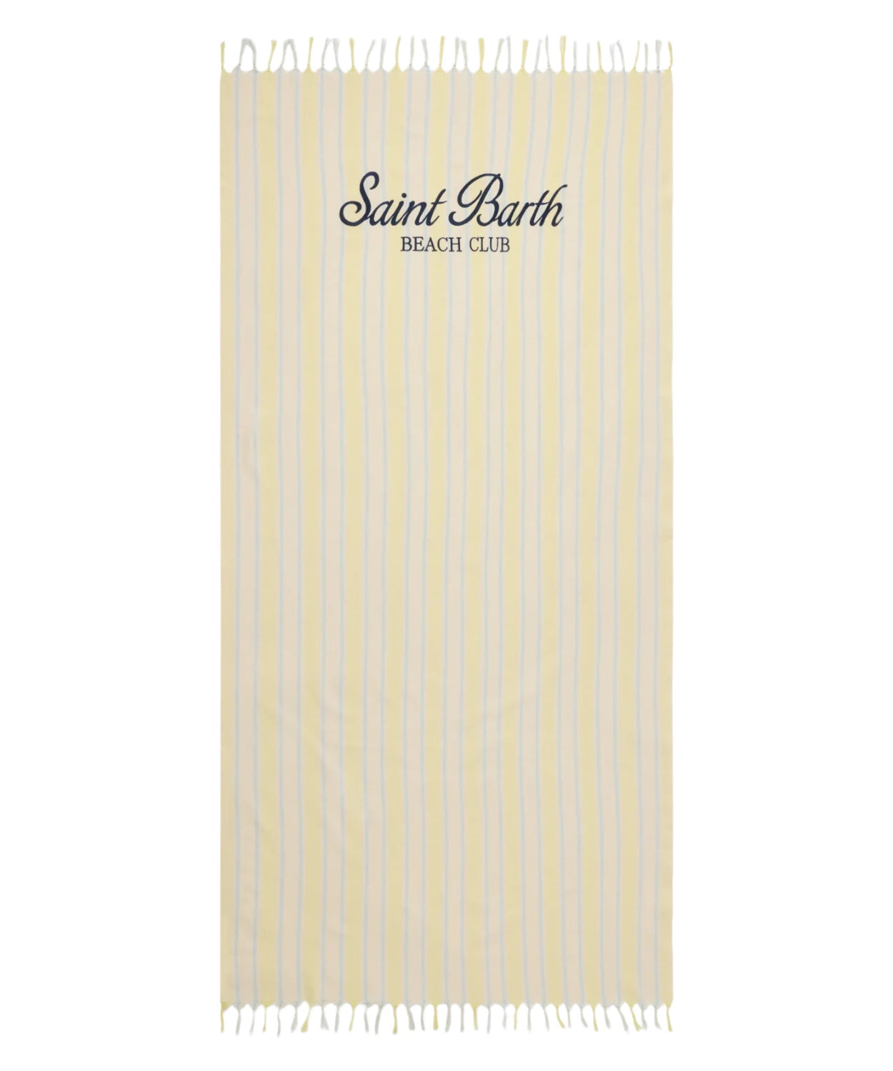 Serviette de plage MC2 Saint Barth avec franges et logo