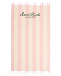 Telo Mare Fouta in Cotone Leggero con Righe e Ricamo St. Barth-Mc2 Saint Barth-Accessori mare-Vittorio Citro Boutique