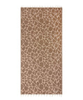 Serviette de plage MC2 Saint Barth Animalier avec franges et logo