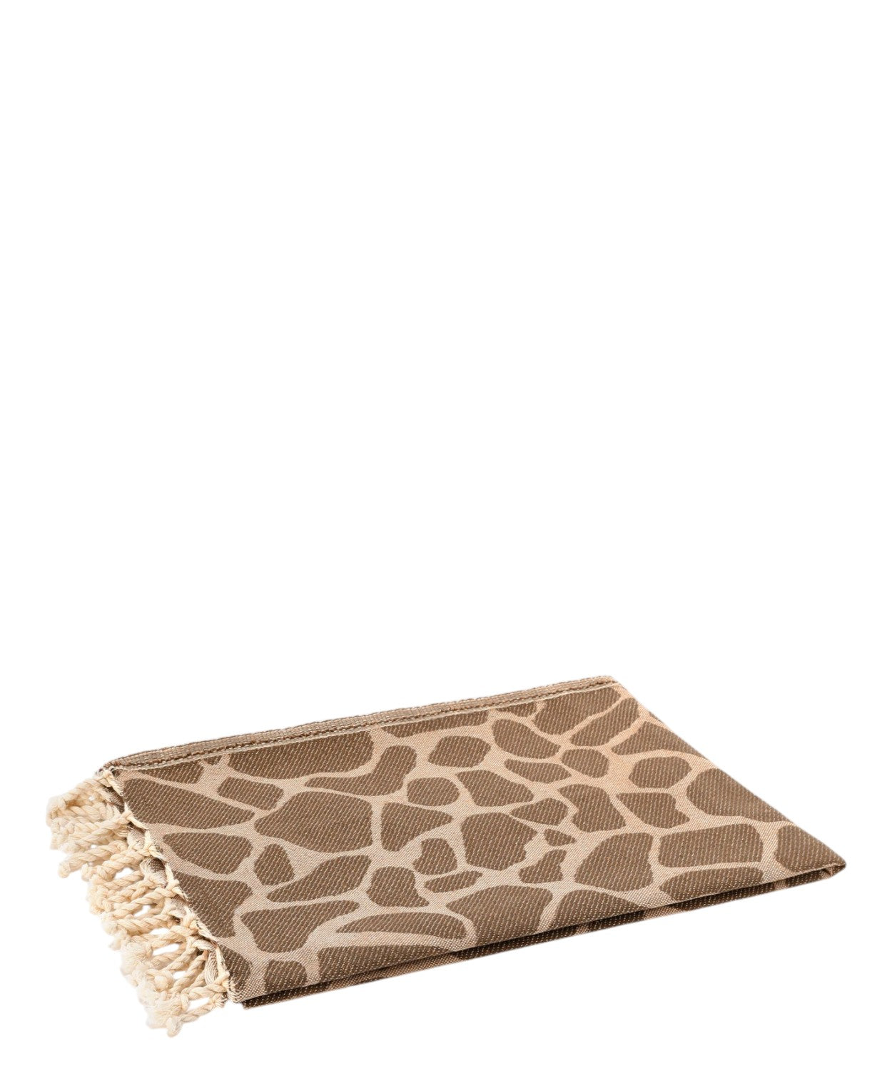 Serviette de plage MC2 Saint Barth Animalier avec franges et logo