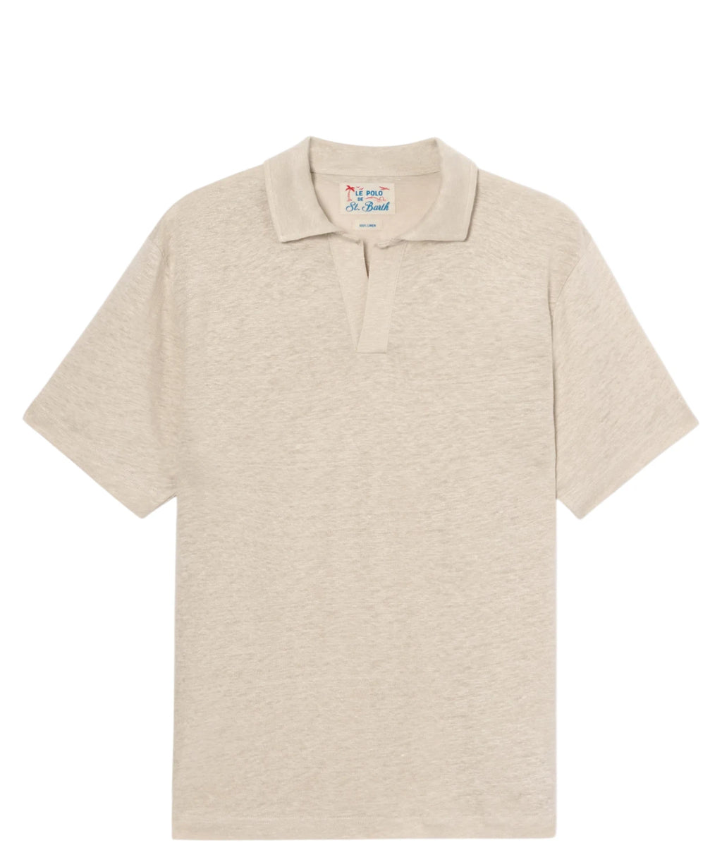 Polo homme en lin MC2 Saint Barth