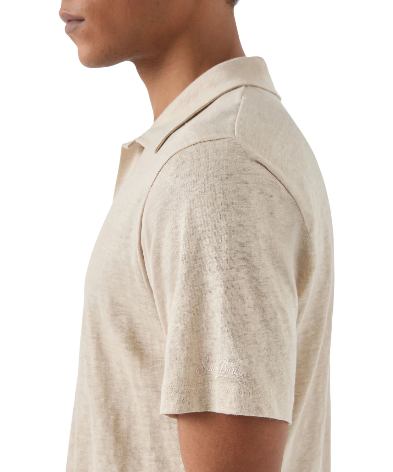 Polo homme en lin MC2 Saint Barth