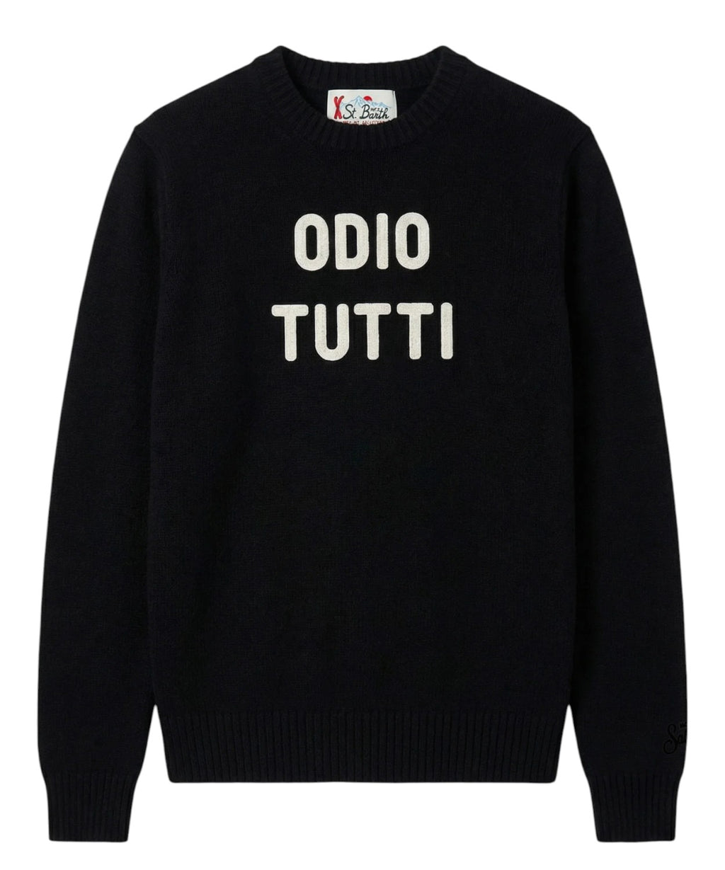Maglione Uomo Heron in Cashmere ODIO TUTTI