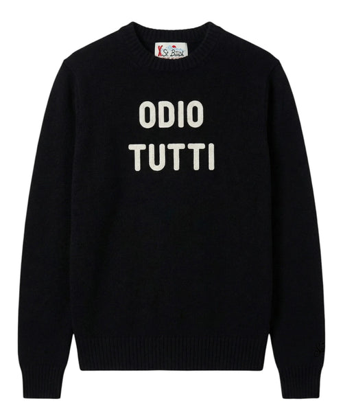 Maglione Uomo Heron in Cashmere ODIO TUTTI