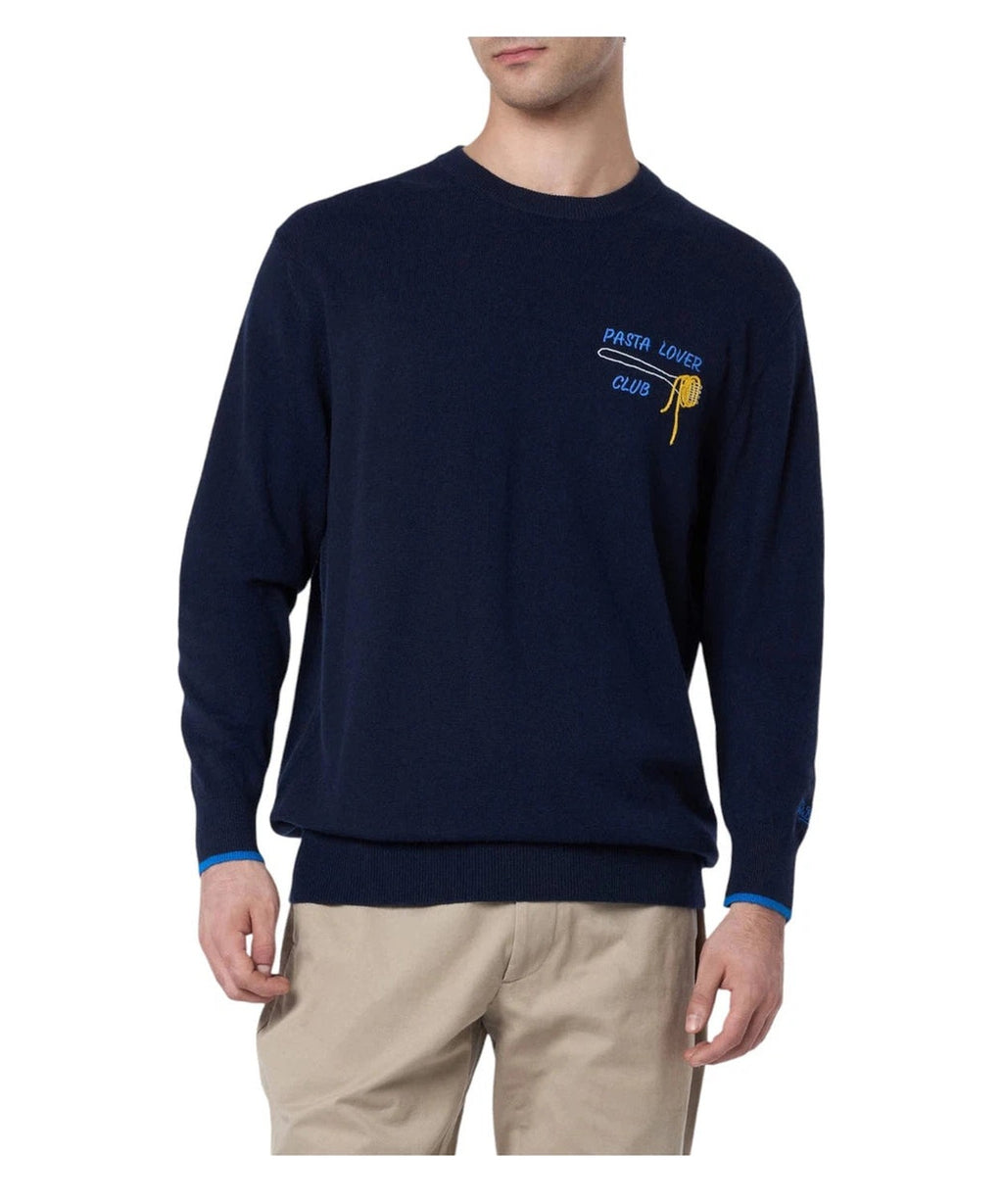 Maglione Heron Blu Pasta lover club-Mc2 Saint Barth-Maglieria-Vittorio Citro Boutique