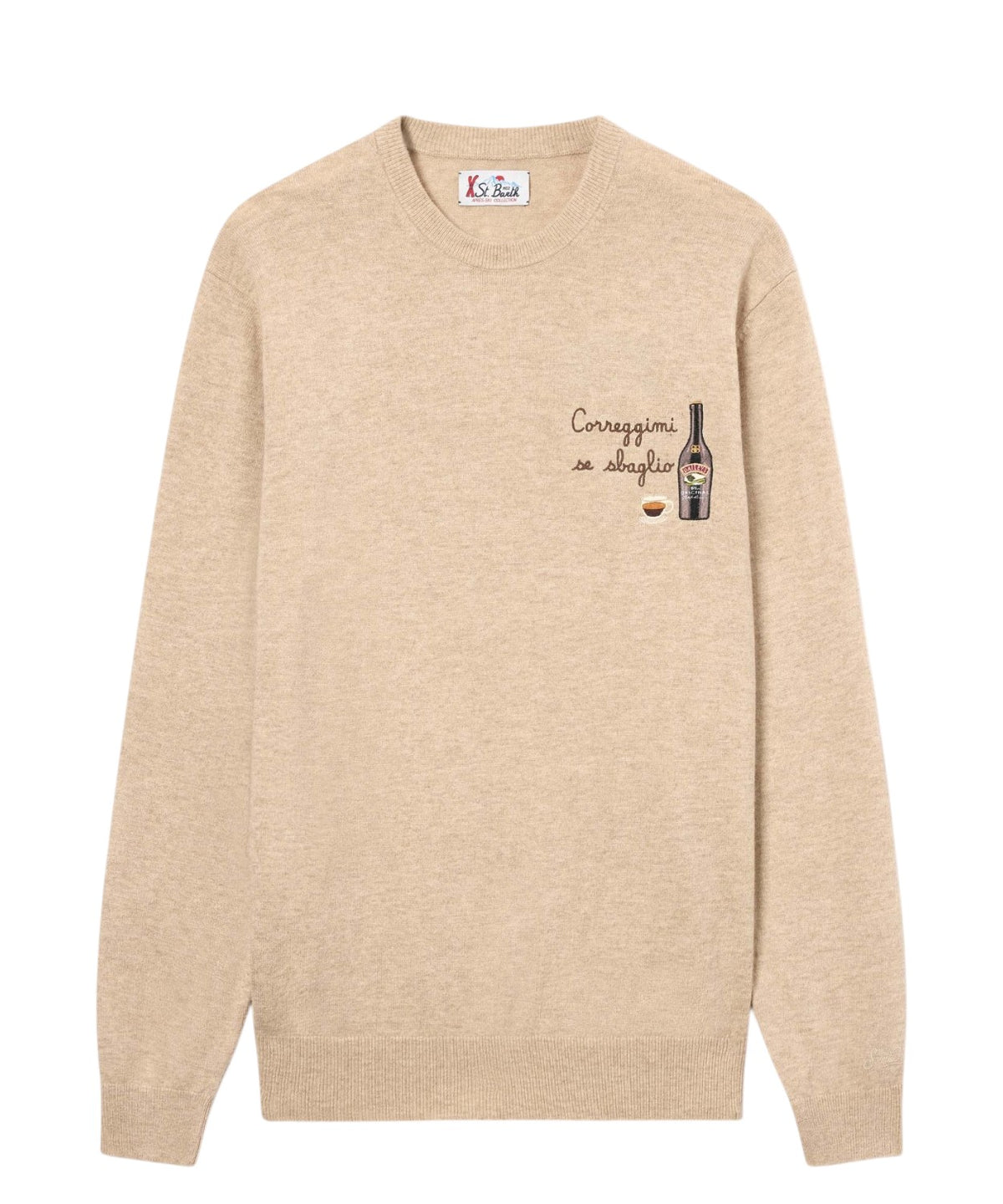 Mc2 Saint Barth Maglione Heron Light con ricamo Baileys