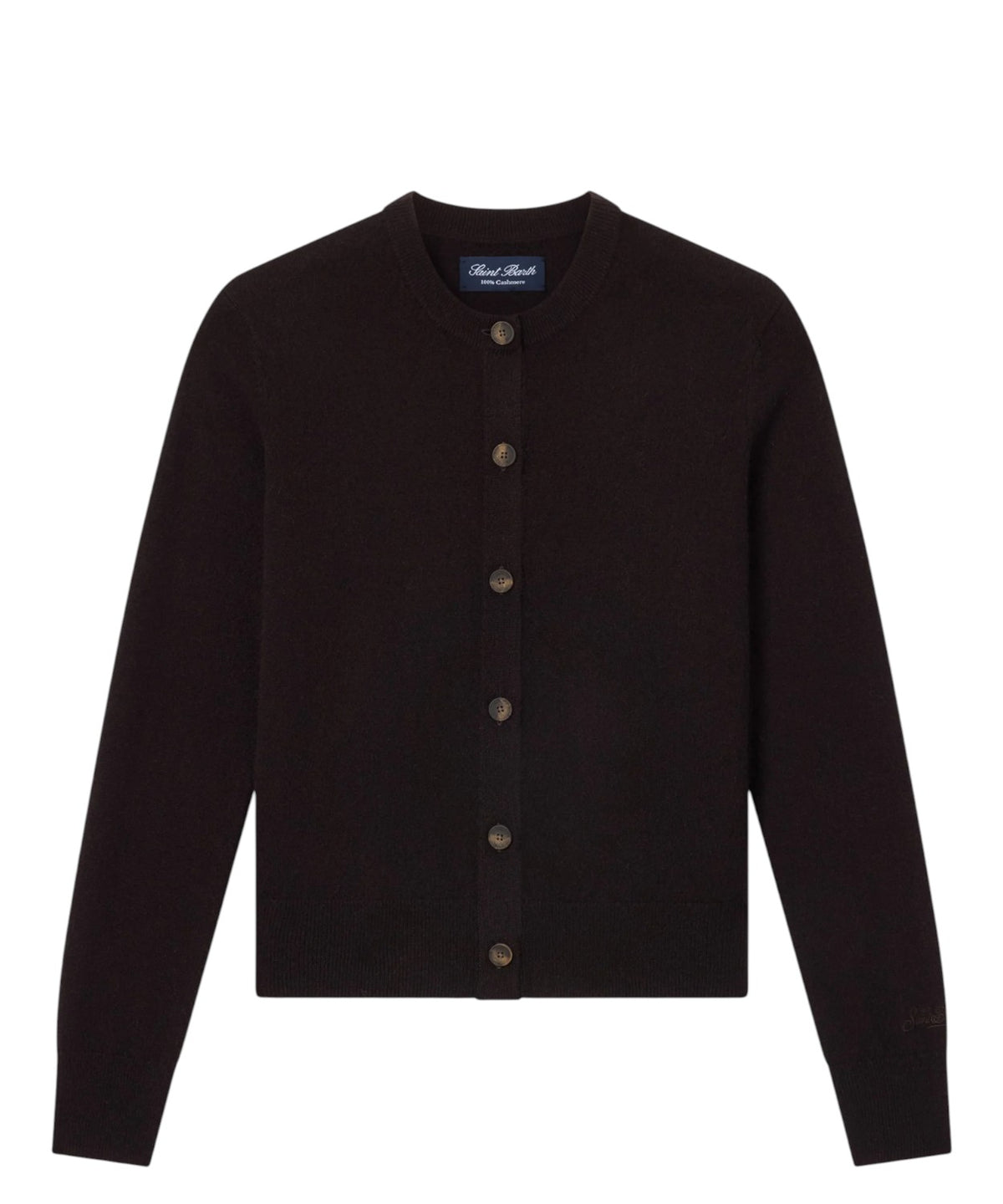 Cardigan SIERRA in Cashmere Tinta Unita con Bottoni
