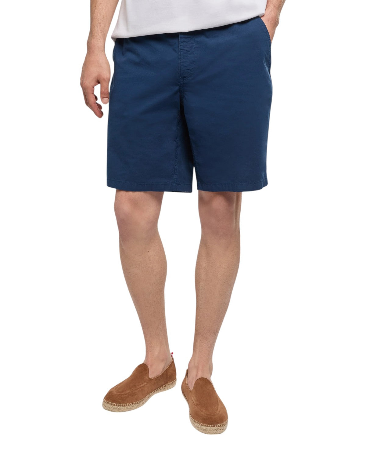 Bermuda homme Ischia en coton estival bleu marine